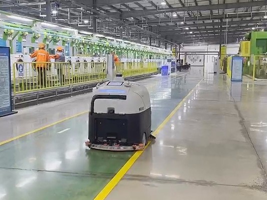 坦力清潔機器人：人力下崗，智能上崗，科技車間新玩法