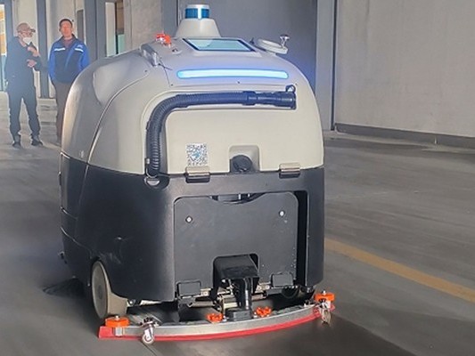 清潔工搬設(shè)備累到哭?這臺(tái)坦力智能無(wú)人駕駛洗地機(jī)自己坐電梯干活! 清潔工搬設(shè)備累到哭?這臺(tái)坦力智能無(wú)人駕駛洗地機(jī)自己坐電梯干活!